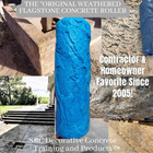 Sbc Concrete Texture Roller Stamps - Original Weathered Flagstone Texture Rolle