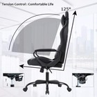 Racing Chair Office Chair Ergonomic High-back Leather Chair Reclining Computer D