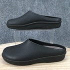 Klogs Sandals Womens 9 Kennet Clogs Mule Slip On Comfort Flats Black Rubber