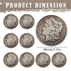 Morgan Dollars 1878-1886 Cc - Lot Of 8 Uncirculated Mixed Dates Au bu Coins
