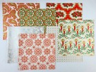 Vintage Christmas Wrapping Paper Sheets  pick  Mcm Deer Candle Holly Poinsettia