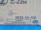 Z-lite 3033-1s Emily 24  Tall Wall Sconce  Matte Black  new Open Box 