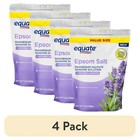 Epsom Salt Bath Soak Lavender Muscle Relaxing Soothing Stress Relief 4 Pack 7 Lb