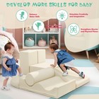 7-piece Soft Foam Climbing Set For Toddlers  Indoor Crawl   Play Activity