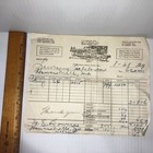 1939 Stewart Carson-white Livestock National Stock Yards Il Sales Receipt