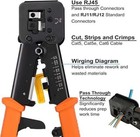 Rj45 Crimp Tool Pass Through Cat5 Cat5e Cat6 Crimping Tool For Rj45 rj12 Regular