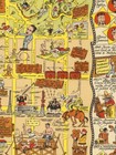 1928 Hilarious Map Of Hollywood Vintage Pictorial Map - 16x20