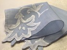 9804    magnificent Vintage 40s Madeira Elaborate Floral Wedding Handkerchief