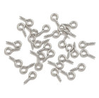 100pcs Stainless Steel Mini Screw Eye Pins 8 10 12mm Set For Jewelry Making