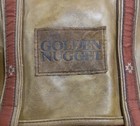 Vtg Golden Nugget Casino Las Vegas Leather Canvas Backpack Bag Kanata Blanket Co