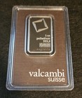 1 Oz Palladium Bar - Valcambi- 999 5 Fineness In Assay