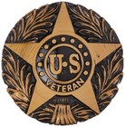 U s  Veteran 2434 Bronze Grave Marker - Military Memorial Cemetery Flag Holder