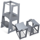 Kitchen Stool Helper Stools For Kids  2-in-1 Convertible Toddler Step Stool Baby