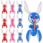 9 Pieces 24 Inch Inflatable Easter Bunnys Easter Rabbit Inflatable Toys For 