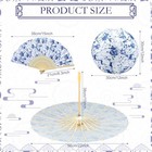 12 Pcs Chinoiserie Decoration Set - Including 4 Christmas Blue And White Paper 