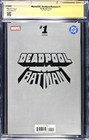 Marvel dc  Deadpool batman  1 Lau Virgin Edition 1 100 Cgc Ss 9 8 Signed Artgerm