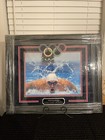 Custom Framed  Matted  Autographed  Olympic Gold Medalist Michael Phelps Photo