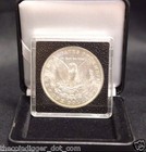 Morgan Silver Dollar 2x2 Coin Holder Snap Quadrum Intercept   Display Box Case