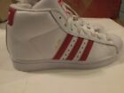 Adidas Kids Pro Model J Nwt White   Red Leather Size 4 Youth