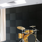 50 Pack Black 12  x 12  x1  Acoustic Panels Studio Soundproofing Foam Wedge Tile