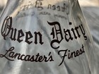 Queen Dairy  lancaster s Finest  Square Acl Quart Milk Bottle Lancaster Pa  1969