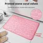 Super Water Absorbent Soft Memory Foam Bath Mat Non-slip Bathroom Shower Rug