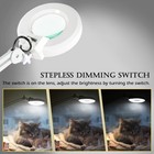 Magnifying Glass With Light And Stand With 5 Wheels Rolling For Estheticians    