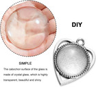 Clear Glass Cabochon 2inch Round Dome Cabochons 25pcs Transparent Glass Cabochon