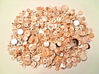 Lot Of Over 700 Mother Of Pearl Shell Buttons Mostly Small   Medium Sizes
