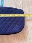Vera Bradley Navy Blue Quilted Medium Cosmetic Bag