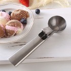 3pcs Ice Cream Scoop Easy Trigger Stainless Steel Cookie Watermelon Dough Spoon