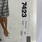 1981 Mccall s 7423 Dress Size 10 Vintage Sewing Pattern