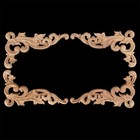 Exquisite Wooden Corner Onlay Applique Unpainted Woodcarving Door Frame Decal