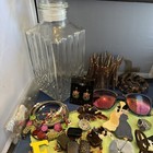 Antique Vintage Junk Drawer Jewelry Lot Estate Sale Find  Lot G-5