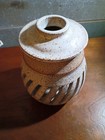 Vintage 1987 Artist Signed  mud Rider  Pottery Incense Burner Potpourri 7 5 
