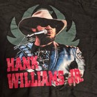 Vintage Hank Williams Jr T-shirt Black Cotton Men s Xl 1997 Graphic