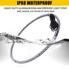 15 5  Rgb   Chasing Flow Double Row Led Wheel Ring Rim Lights For Truck Car Set