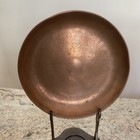 Antique Early Ottoman Empire Turkish Tinned Copper Hammered Plate dish Tughra