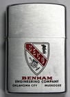 1959 Zippo Benham Beco Engineering Company Lighter W  Box - Fired - Vintage