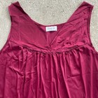 Vintage Burgundy Vanity Fair Slip Dress Nylon Lingerie Size Large