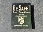 Antique Standard Seal Co Storage Auto Shop Cabinet Van Wert Ohio Be Safe Vintage