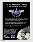 Future Astronaut Wings -flown Metal-nasa-scott Kelley Shuttle Iss Silver Pin