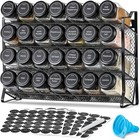 Spice Rack Organizer For Cabinet  Spice Organizer With 28 Empty Spice Jars 