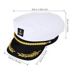 Unique Captain s Adjustable Hat Sailor Hat Officer Royal Navy Fancy Dress Adult