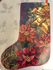 Nip Something Special  poinsettias And Bows   30637 Stocking Needlepoint Kit