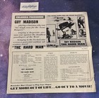 Vtg    the Hard Man    1957 Movie Columbia Pressbook Western Guy Madison 50   s Rare