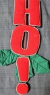 Santa Ho Ho Ho Christmas Door Hanger Wall Decor - So Cute    