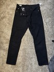 Levi s Premium 501 Black Straight Slim Fit Mid Rise Cotton Denim Jeans