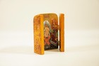 Orthodox Christianity Triptych Wooden Icon With Resurrection Of Jesus Christ  