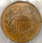1864 Two Cent Piece Small Motto Gorgeous Very Scarce Pcgs Au Detail
